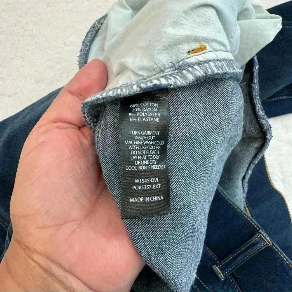Betabrand Yoga‎ Denim Skinny Jeans Womens 3X Long Pull On Jeans